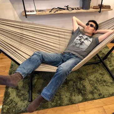 すさびハンモックショールーム試乗0430